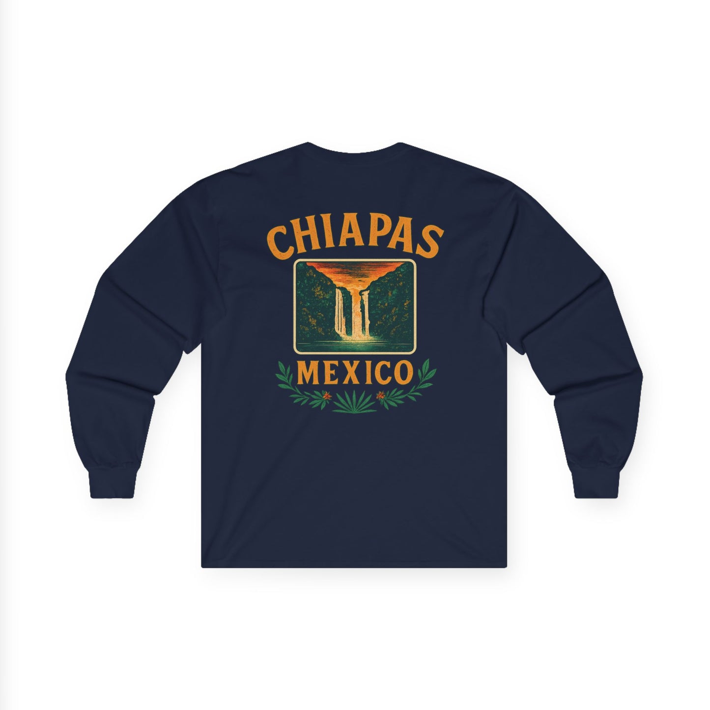 Retro Falls of Chiapas Long Sleeve Tee