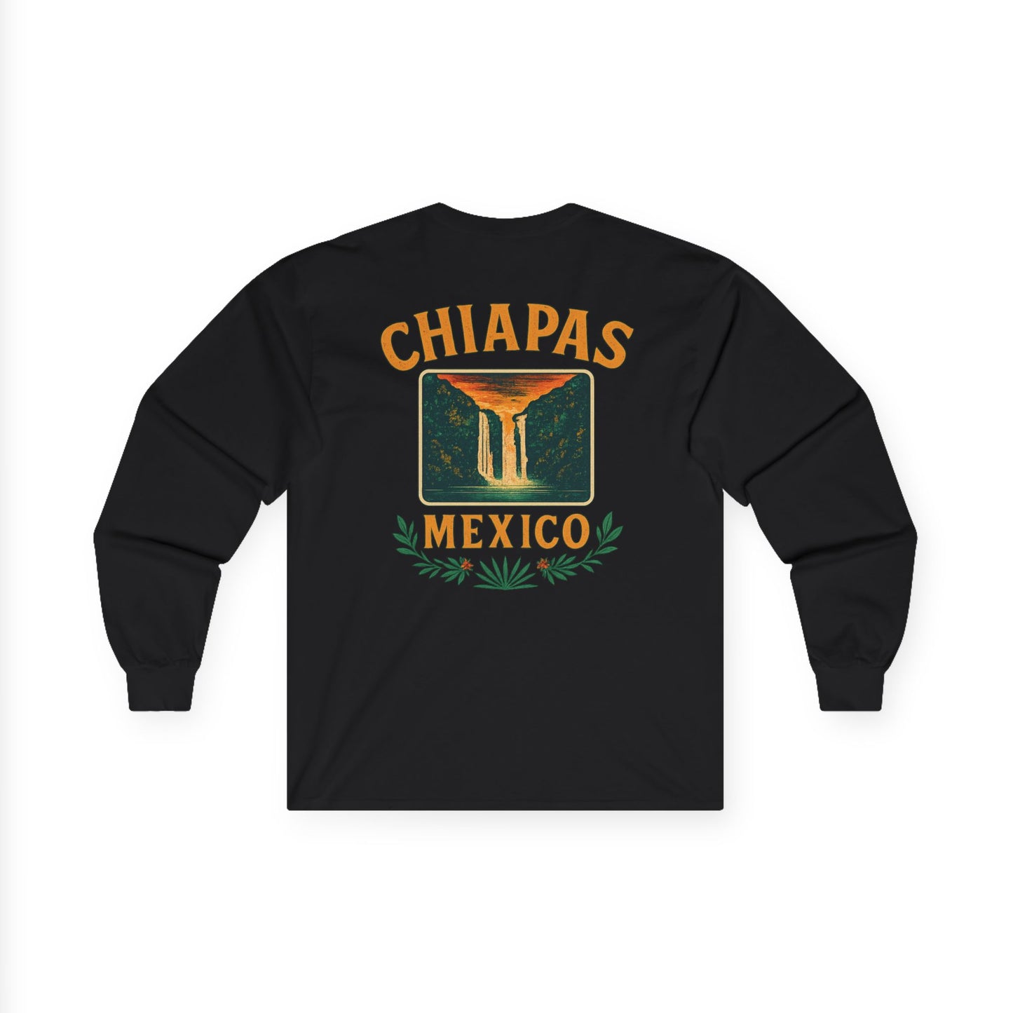 Retro Falls of Chiapas Long Sleeve Tee