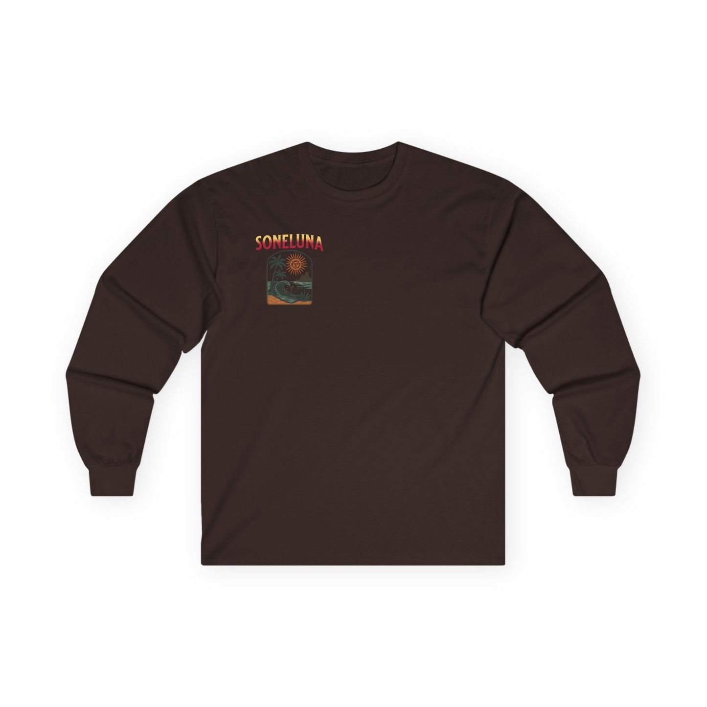 Veracruz Coastline Retro Long Sleeve Tee Colored