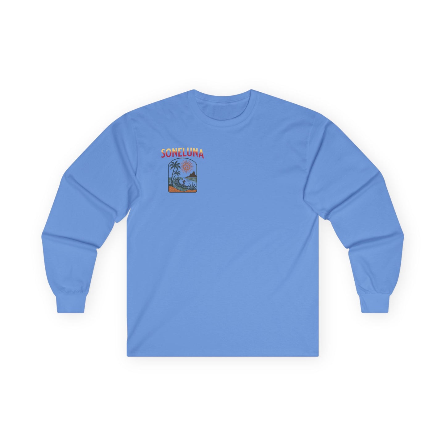 Veracruz Coastline Retro Long Sleeve Tee Colored