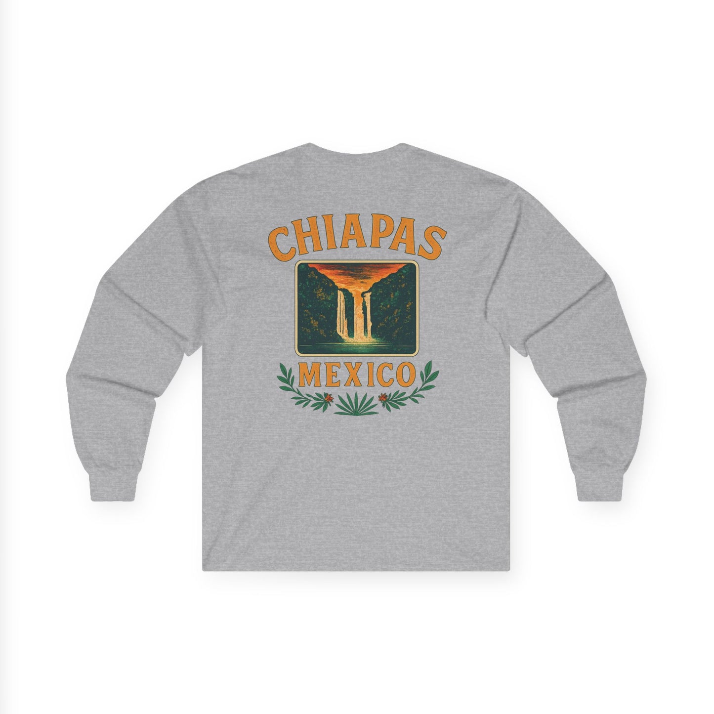 Retro Falls of Chiapas Long Sleeve Tee