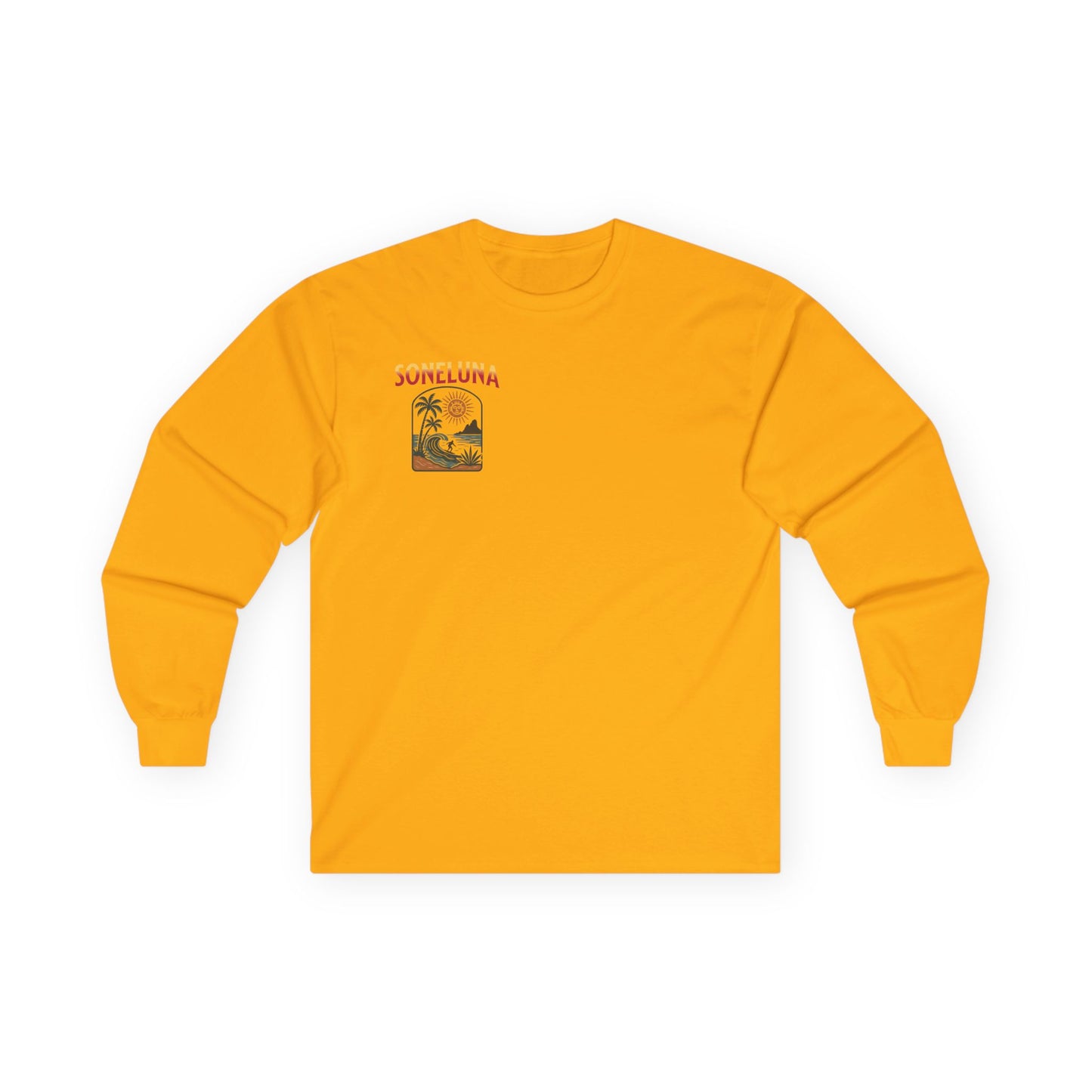 Veracruz Coastline Retro Long Sleeve Tee Colored