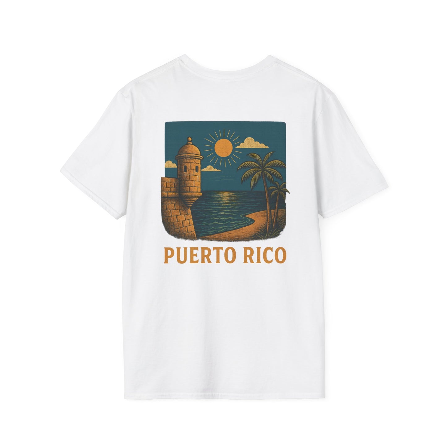 Puerto Rico Retro Sunset Short Sleeve Tee