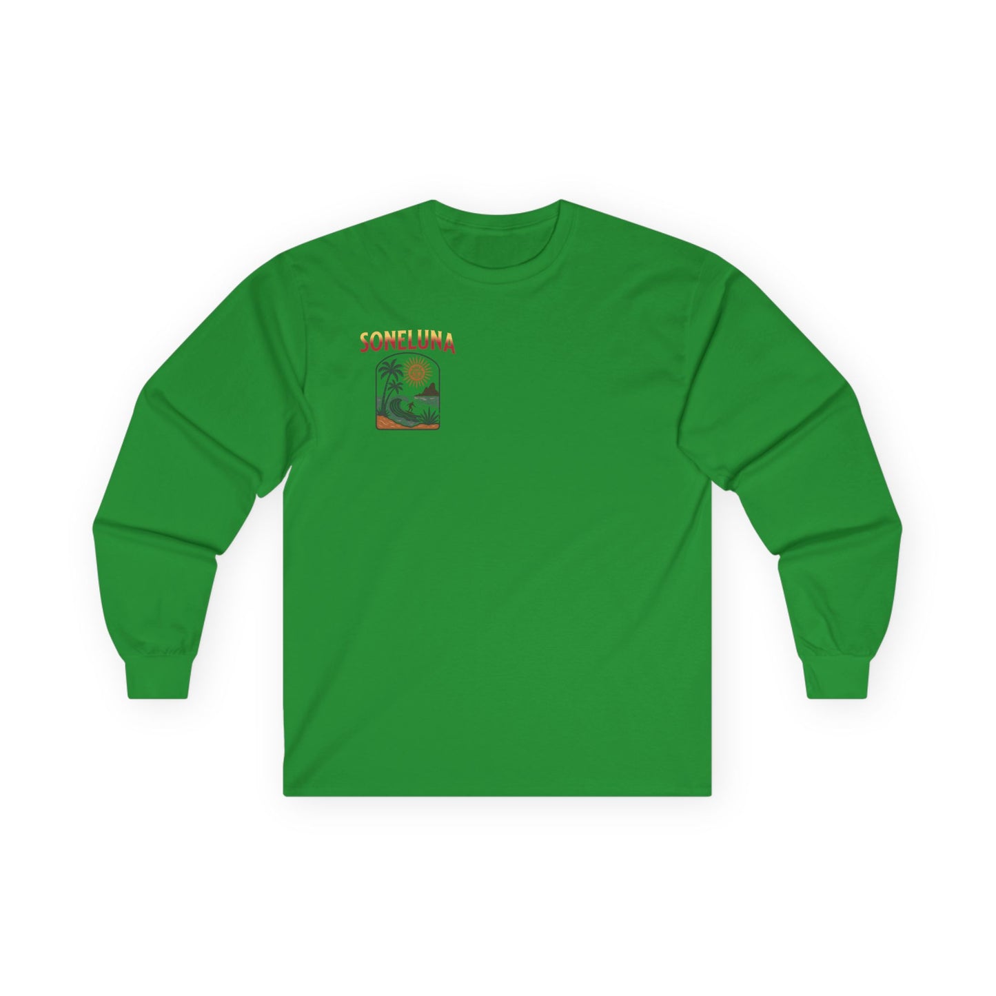 Veracruz Coastline Retro Long Sleeve Tee Colored