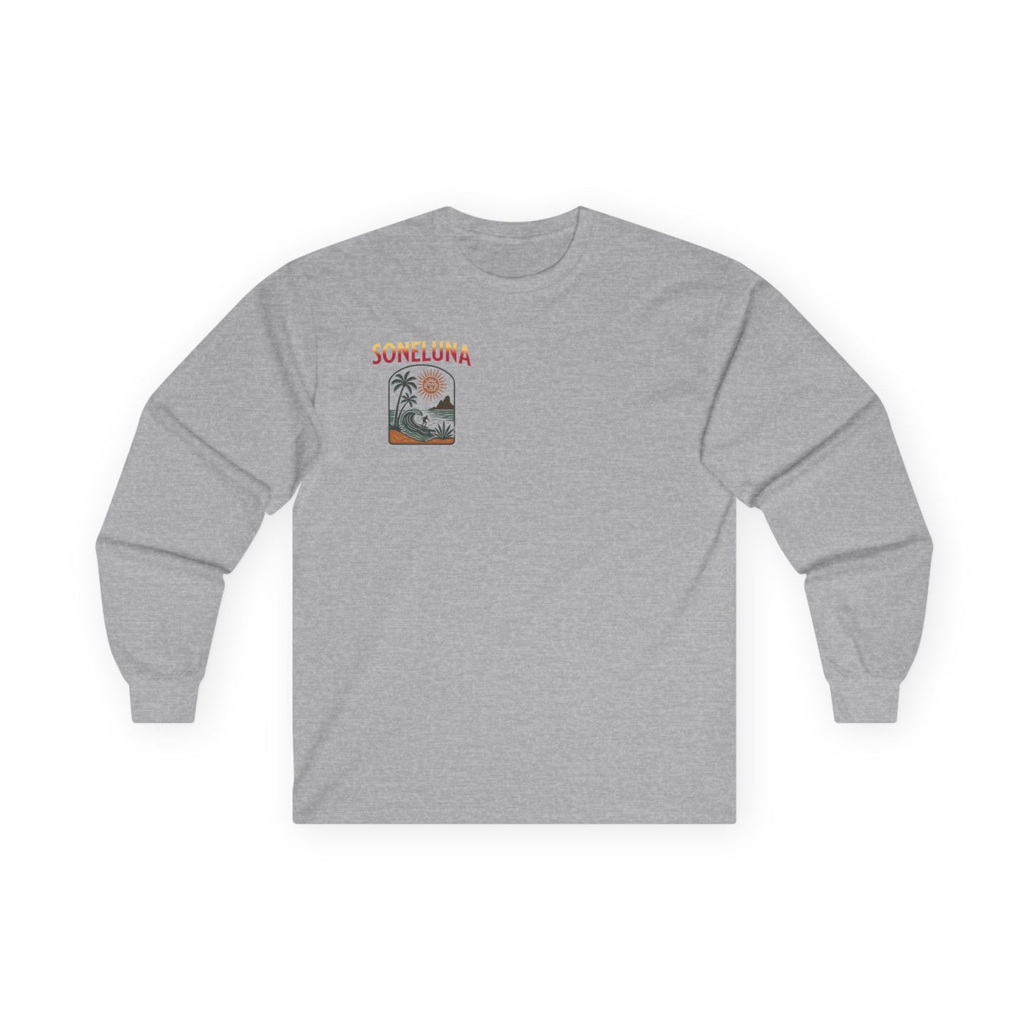 Veracruz Coastline Retro Long Sleeve Tee Colored