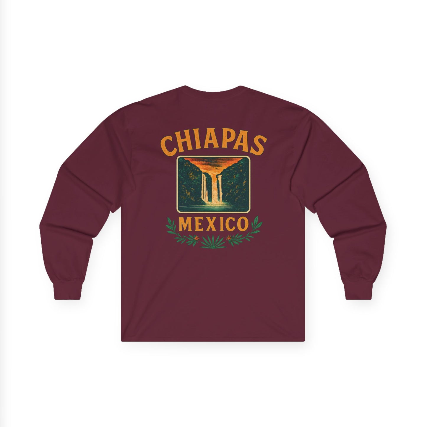 Retro Falls of Chiapas Long Sleeve Tee