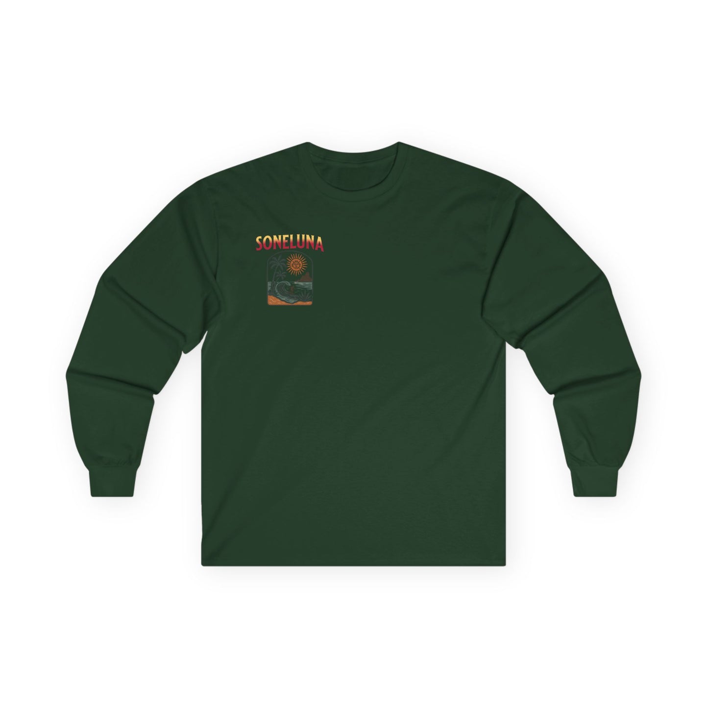 Veracruz Coastline Retro Long Sleeve Tee Colored