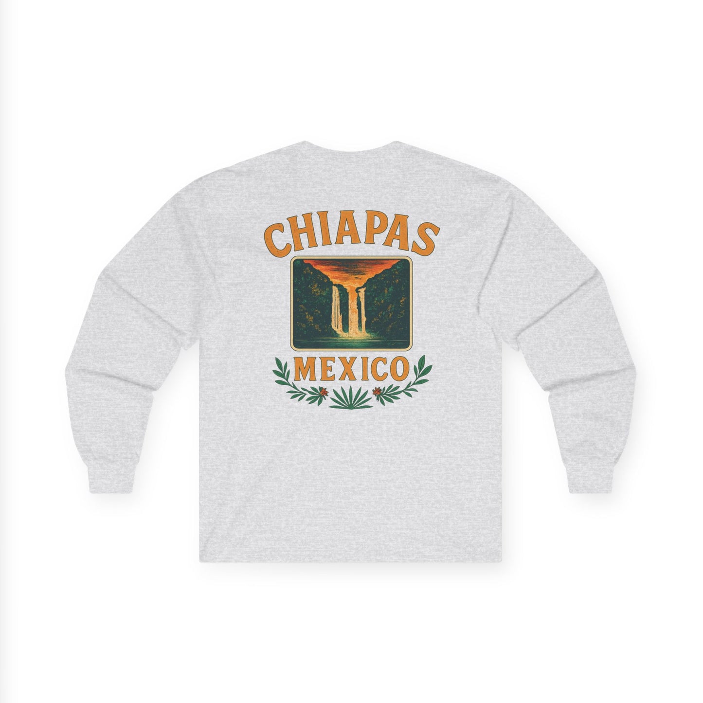 Retro Falls of Chiapas Long Sleeve Tee