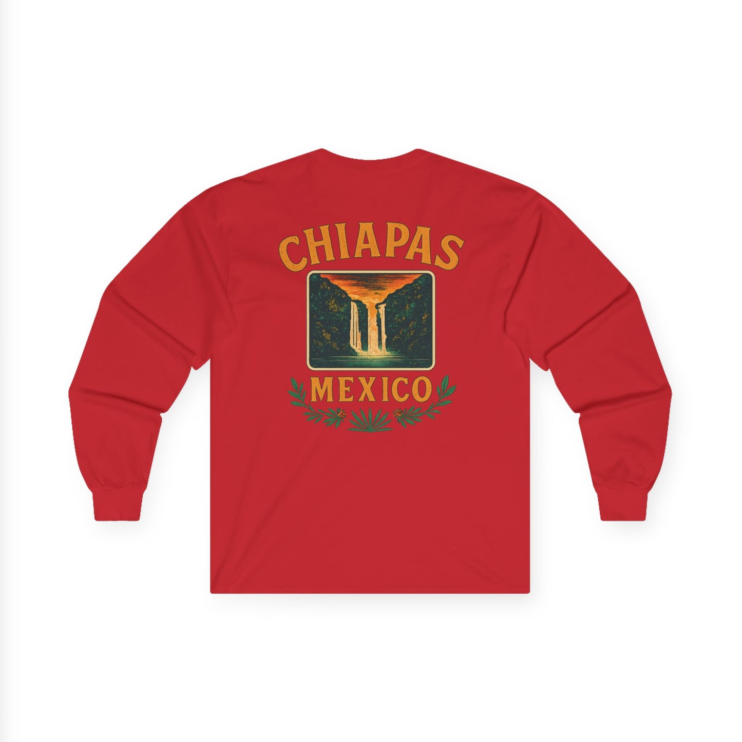 Retro Falls of Chiapas Long Sleeve Tee