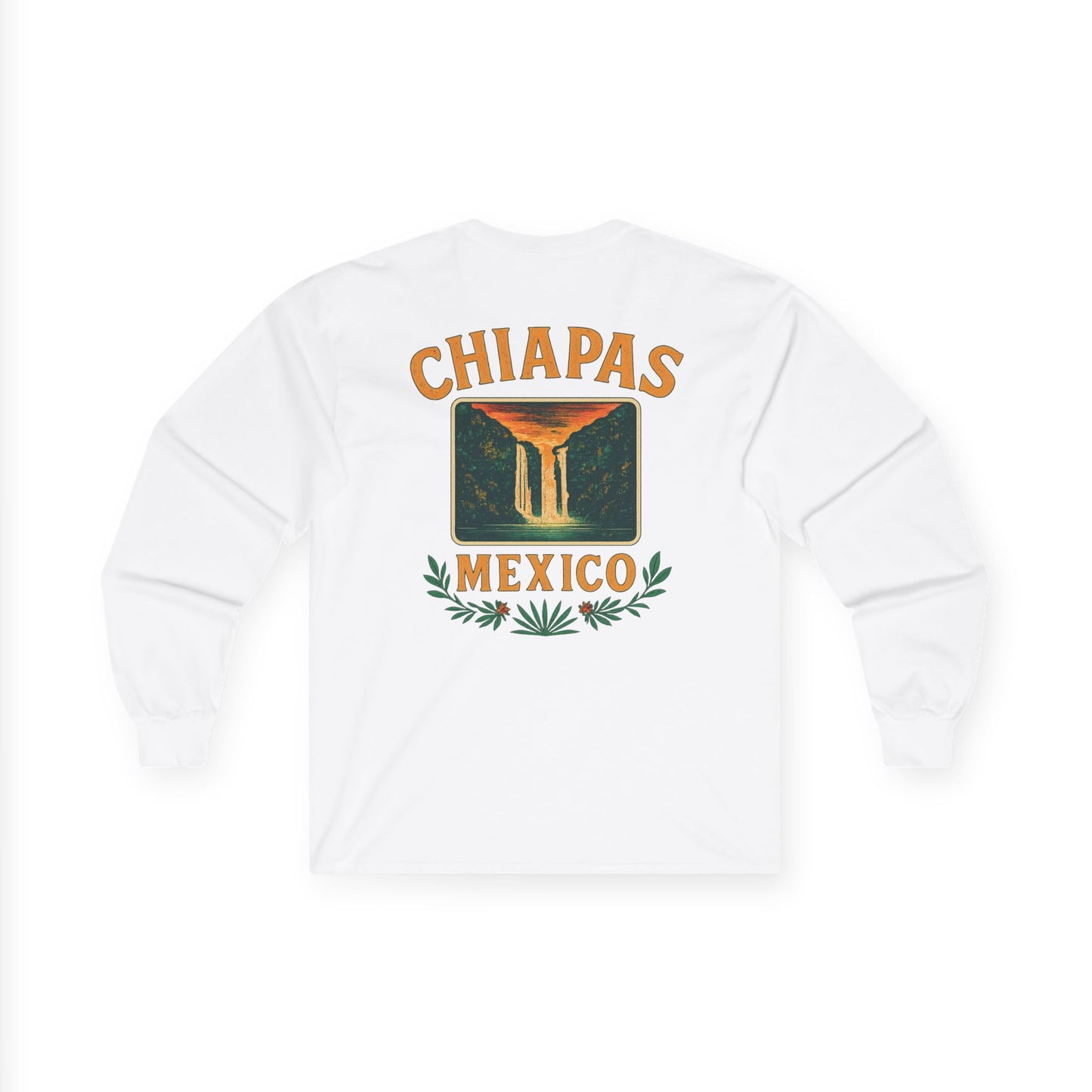 Retro Falls of Chiapas Long Sleeve Tee