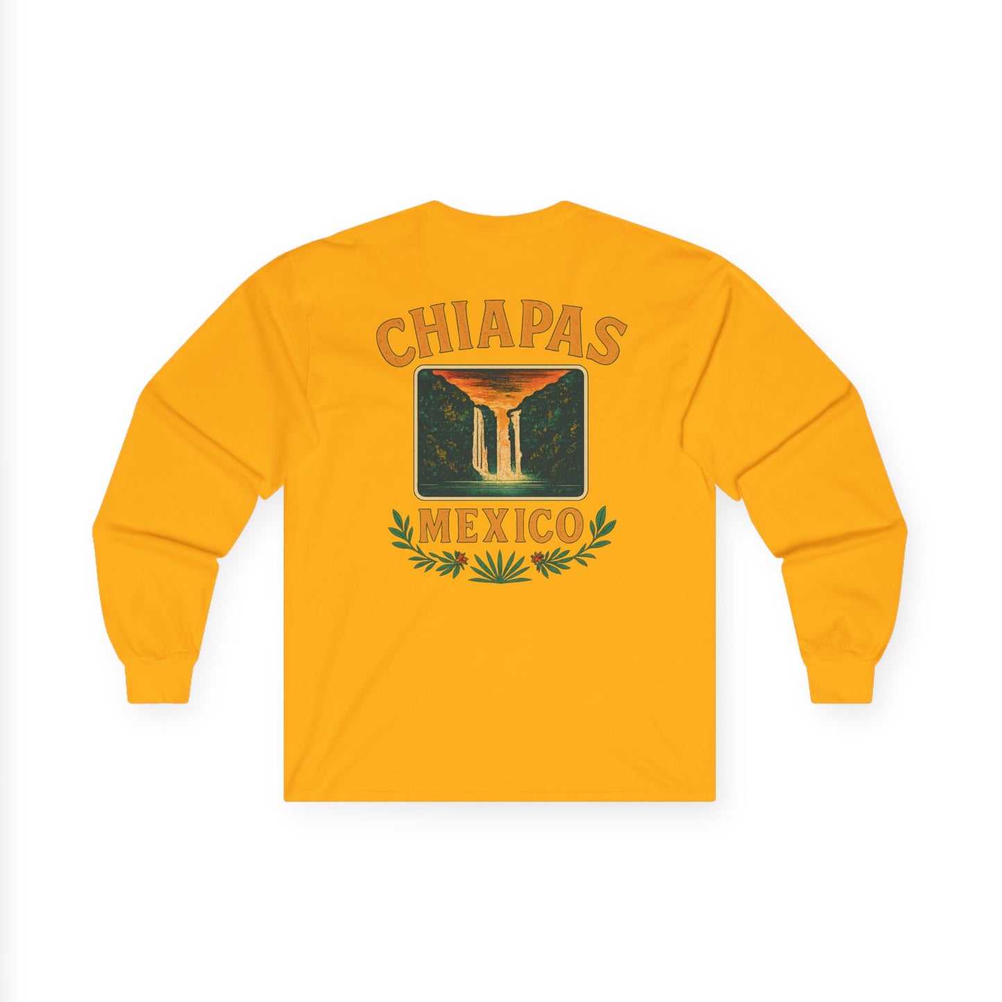 Retro Falls of Chiapas Long Sleeve Tee