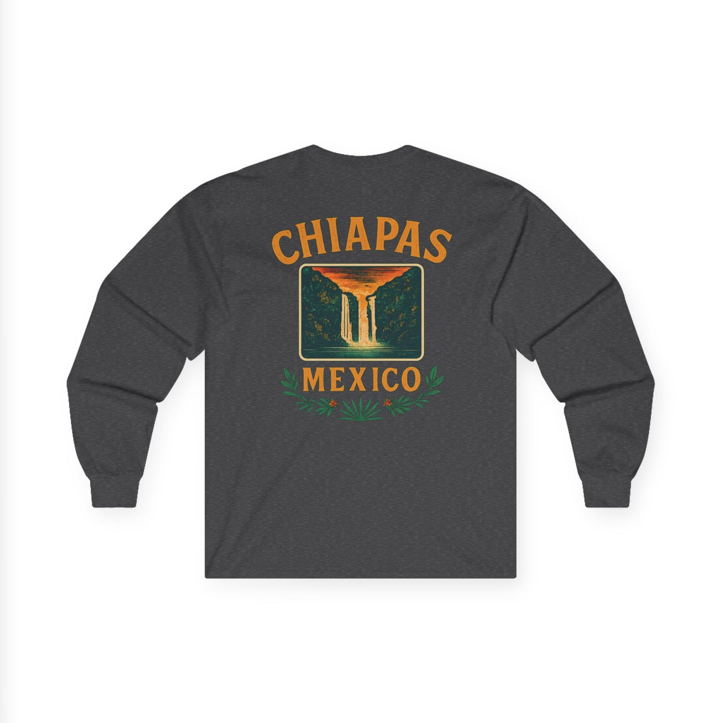 Retro Falls of Chiapas Long Sleeve Tee