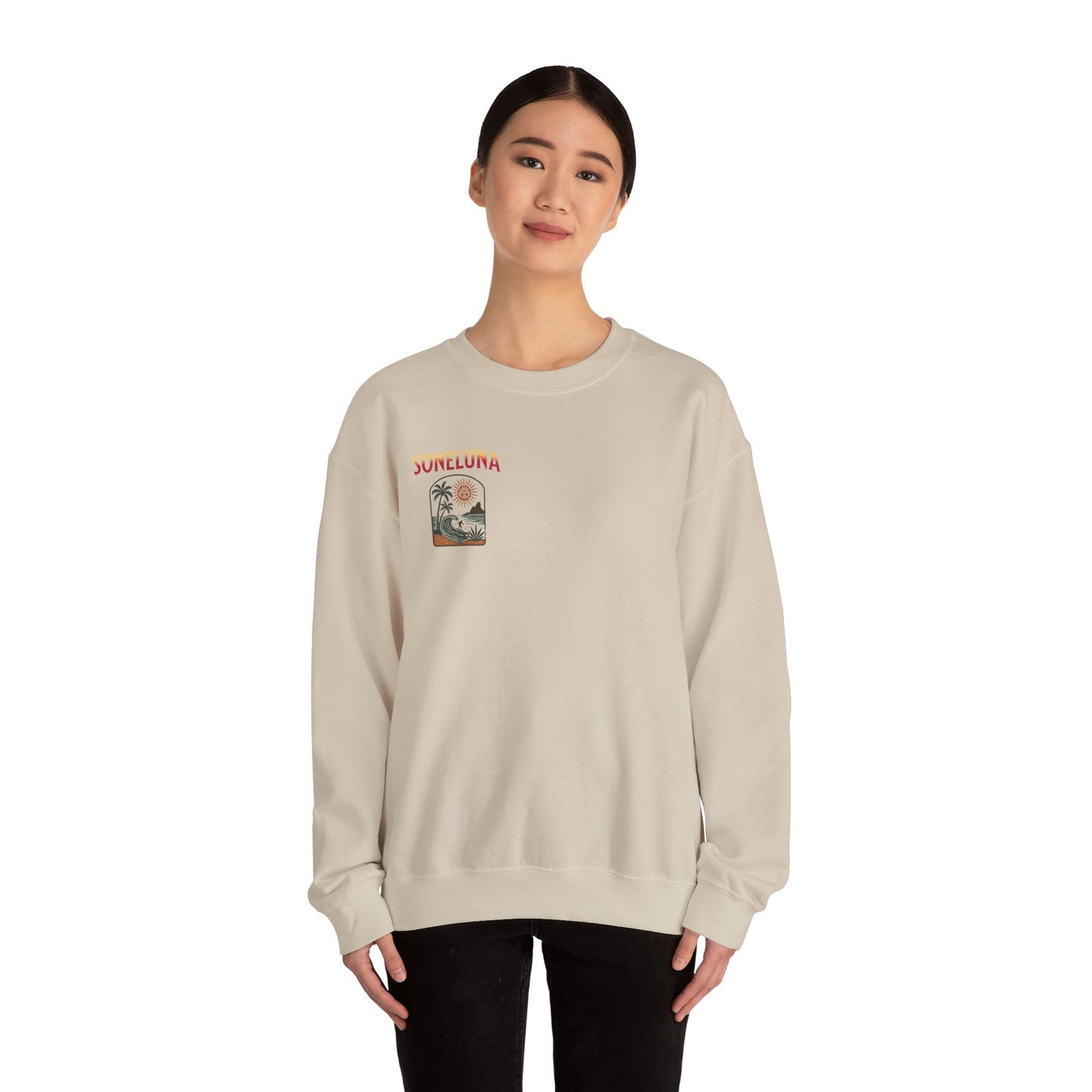 Veracruz Coastline Retro Sweatshirt Tee Colored