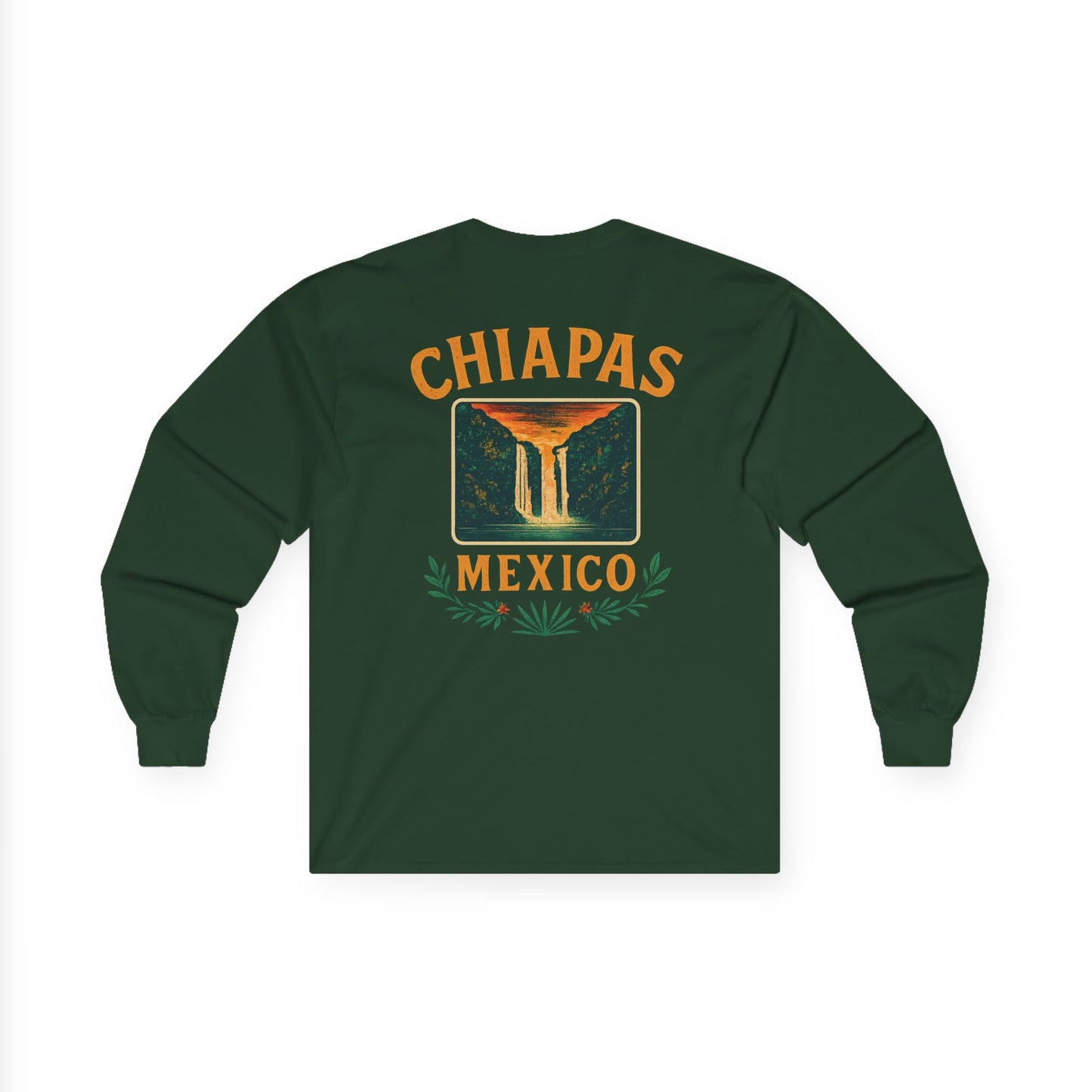 Retro Falls of Chiapas Long Sleeve Tee