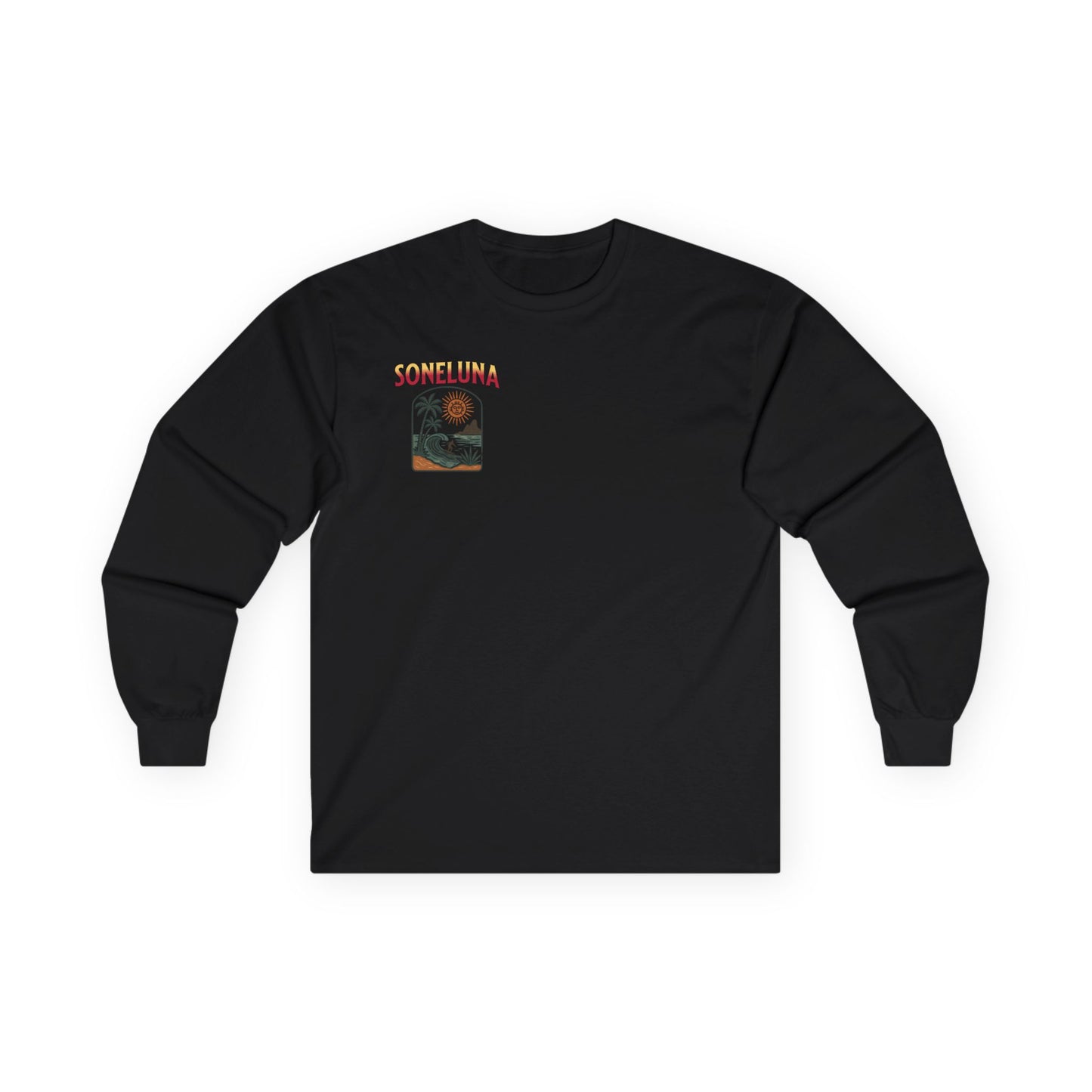 Veracruz Coastline Retro Long Sleeve Tee Colored