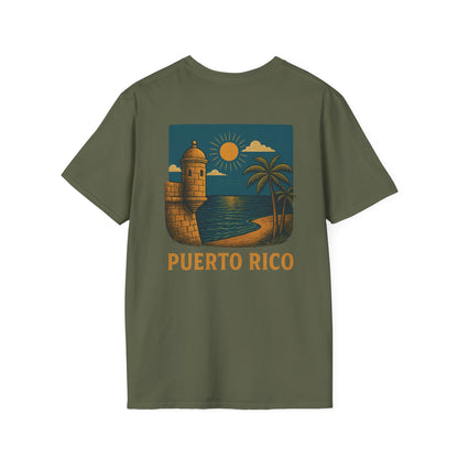 Puerto Rico Retro Sunset Short Sleeve Tee