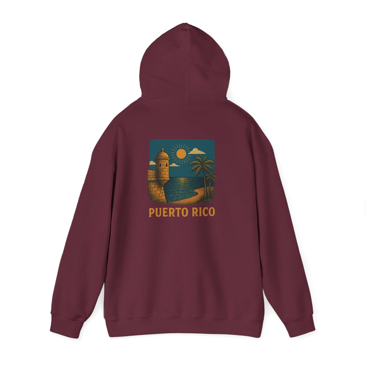 Puerto Rico Retro Sunset Hoodie