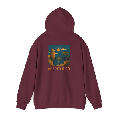 Puerto Rico Retro Sunset Hoodie
