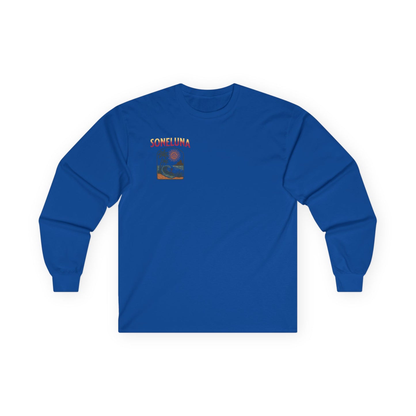 Veracruz Coastline Retro Long Sleeve Tee Colored
