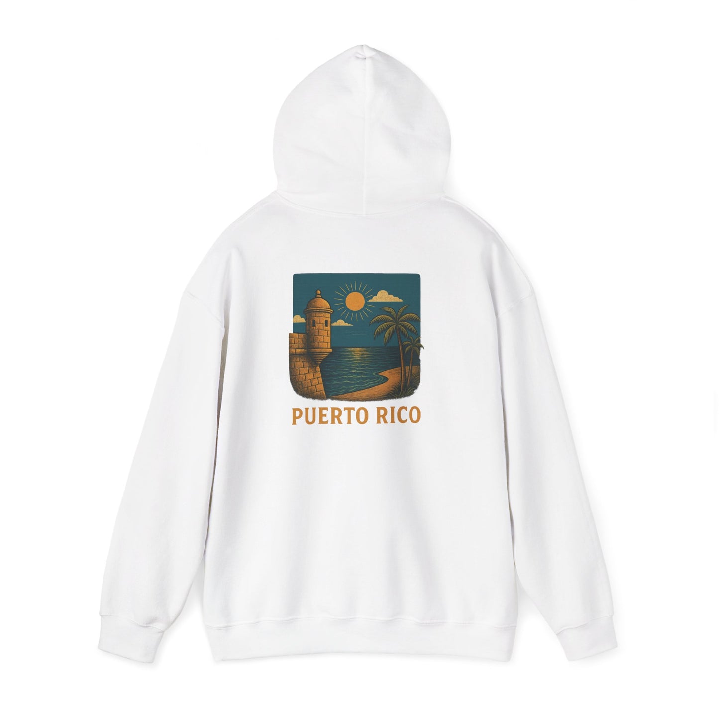 Puerto Rico Retro Sunset Hoodie