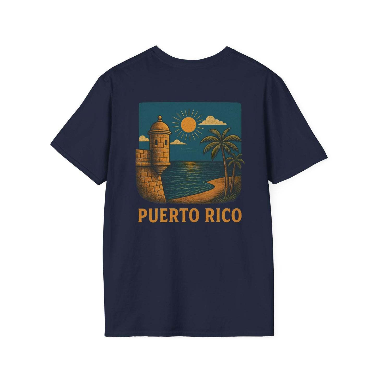 Puerto Rico Retro Sunset Short Sleeve Tee