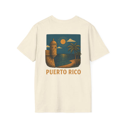 Puerto Rico Retro Sunset Short Sleeve Tee