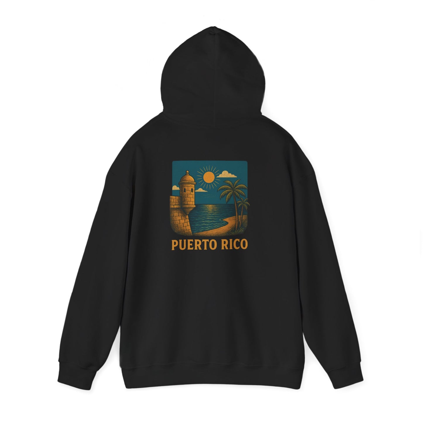 Puerto Rico Retro Sunset Hoodie