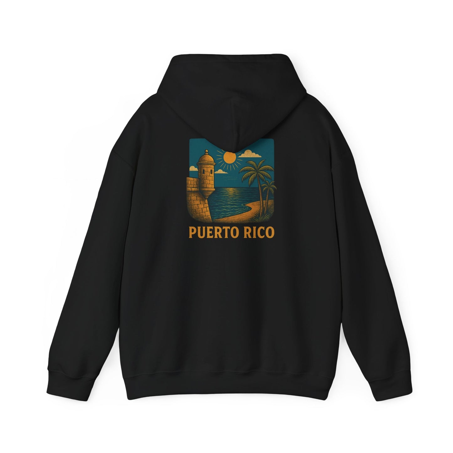 Puerto Rico Retro Sunset Hoodie