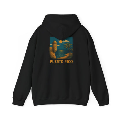 Puerto Rico Retro Sunset Hoodie