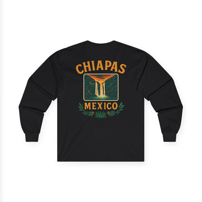 Retro Falls of Chiapas Long Sleeve Tee