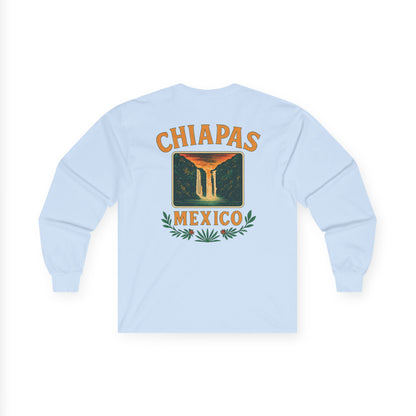 Retro Falls of Chiapas Long Sleeve Tee