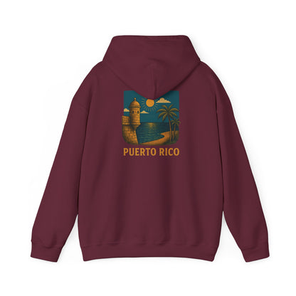 Puerto Rico Retro Sunset Hoodie