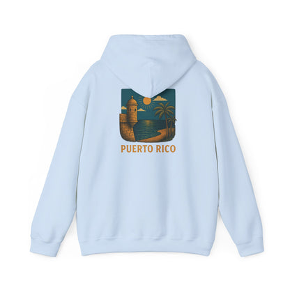 Puerto Rico Retro Sunset Hoodie