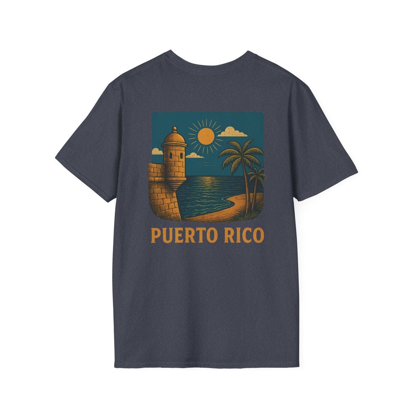 Puerto Rico Retro Sunset Short Sleeve Tee