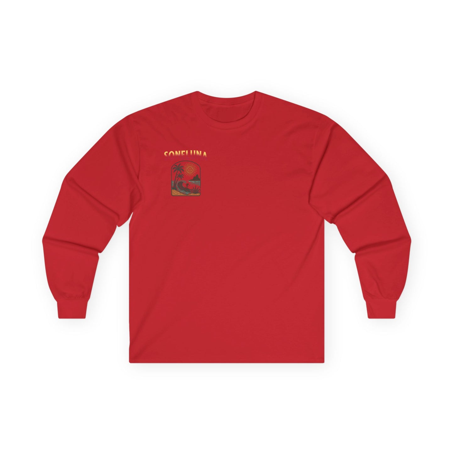 Veracruz Coastline Retro Long Sleeve Tee Colored