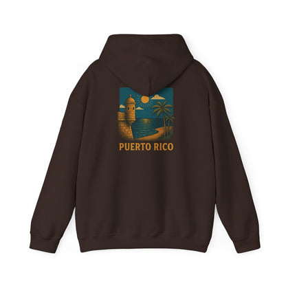Puerto Rico Retro Sunset Hoodie