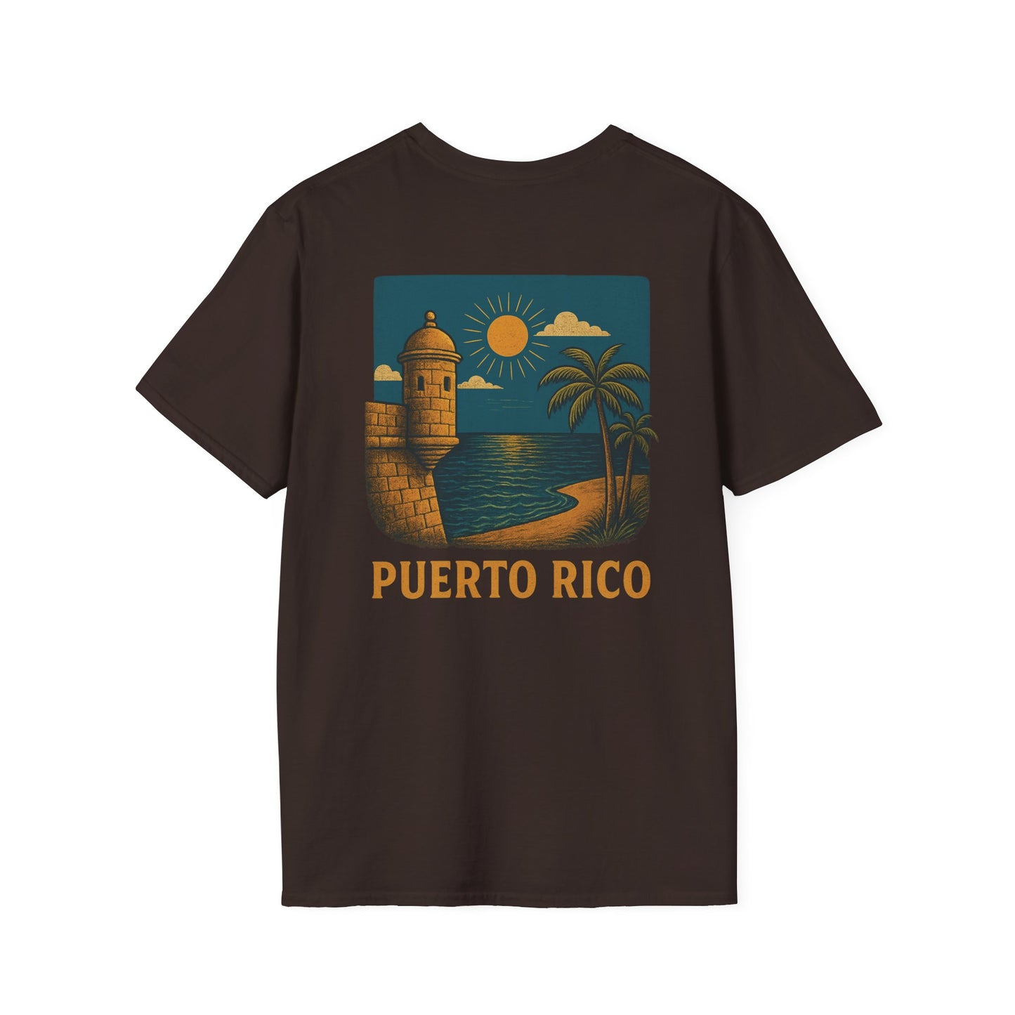 Puerto Rico Retro Sunset Short Sleeve Tee