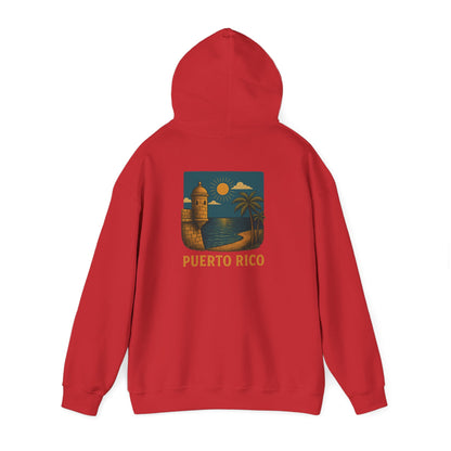 Puerto Rico Retro Sunset Hoodie