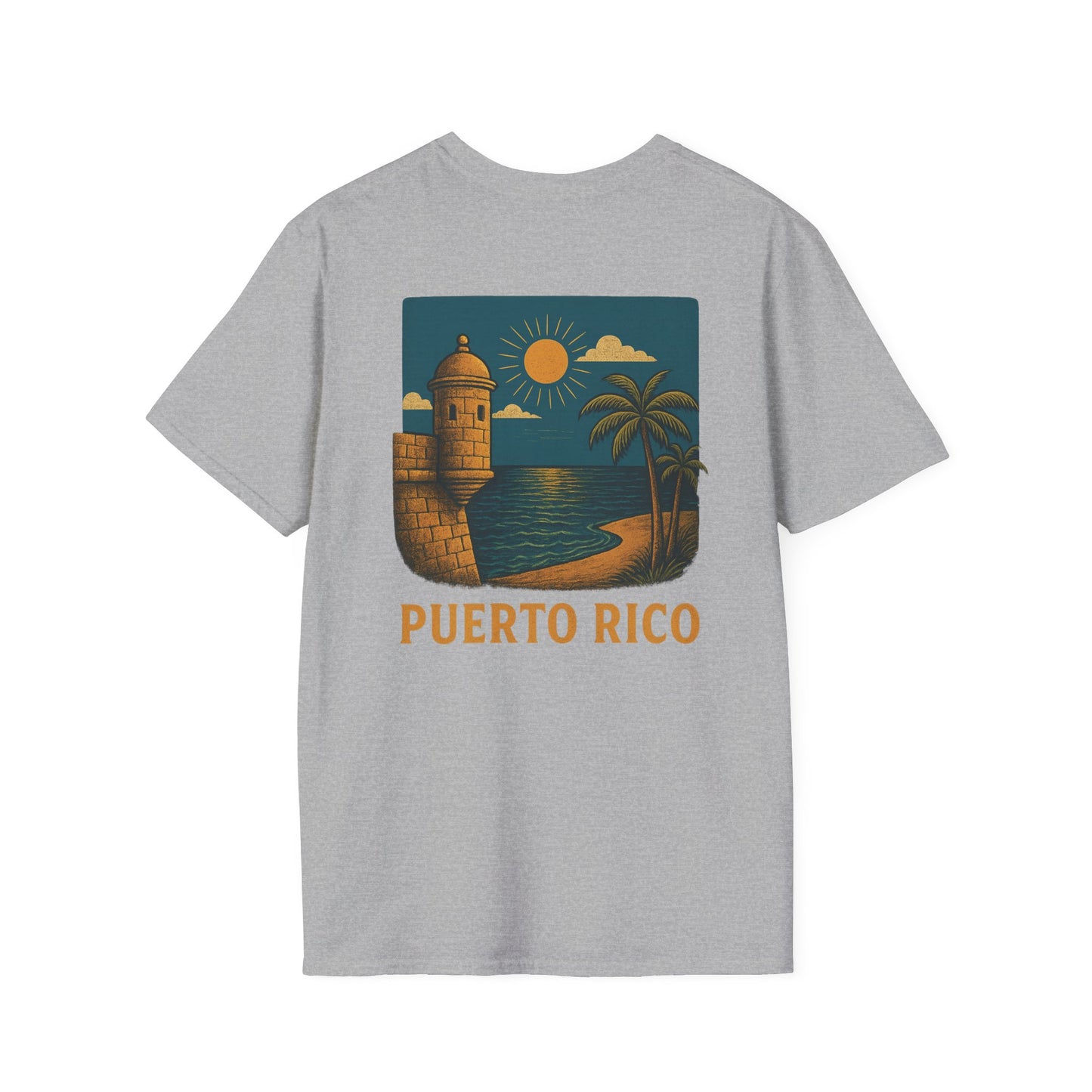 Puerto Rico Retro Sunset Short Sleeve Tee