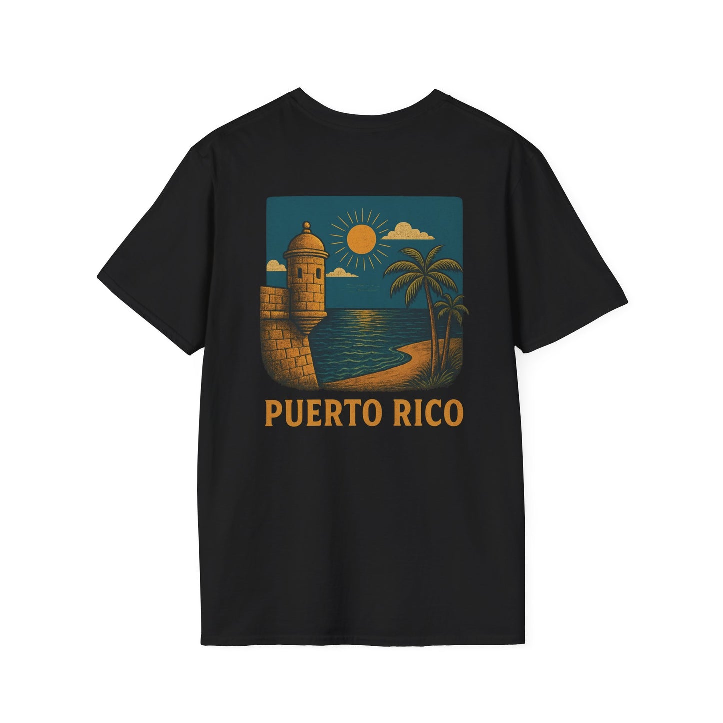 Puerto Rico Retro Sunset Short Sleeve Tee