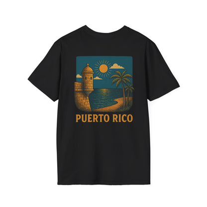 Puerto Rico Retro Sunset Short Sleeve Tee