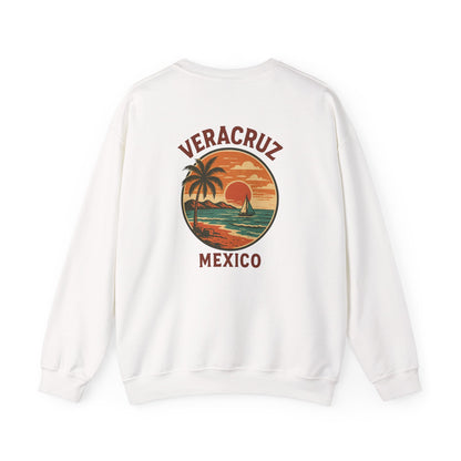 Veracruz Coastline Retro Sweatshirt Tee Colored