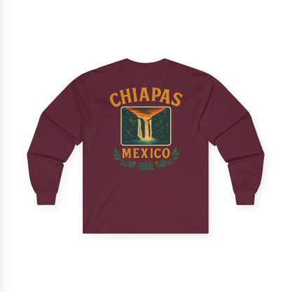 Retro Falls of Chiapas Long Sleeve Tee