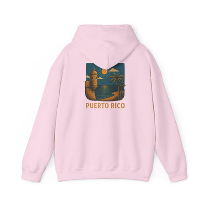 Puerto Rico Retro Sunset Hoodie