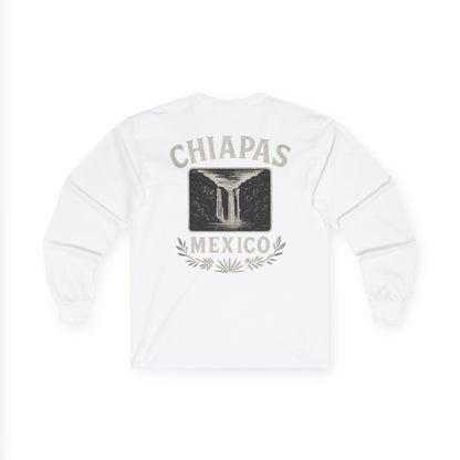 White Falls of Chiapas Long Sleeve Tee