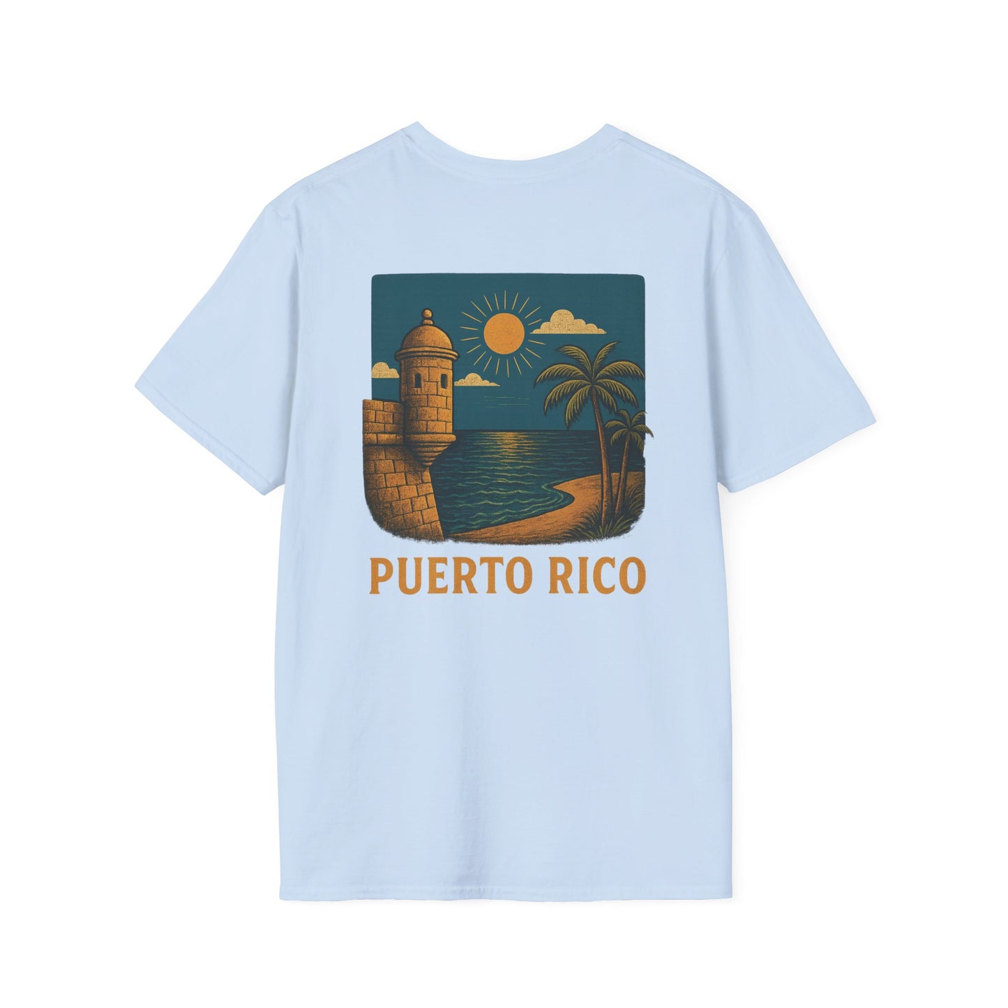 Puerto Rico Retro Sunset Short Sleeve Tee