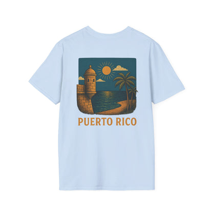Puerto Rico Retro Sunset Short Sleeve Tee