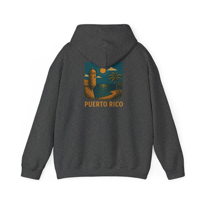 Puerto Rico Retro Sunset Hoodie