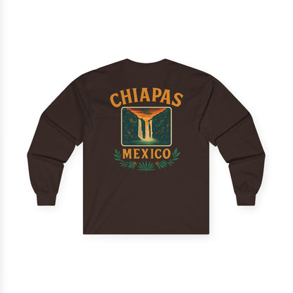 Retro Falls of Chiapas Long Sleeve Tee