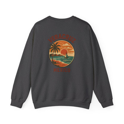 Veracruz Coastline Retro Sweatshirt Tee Colored